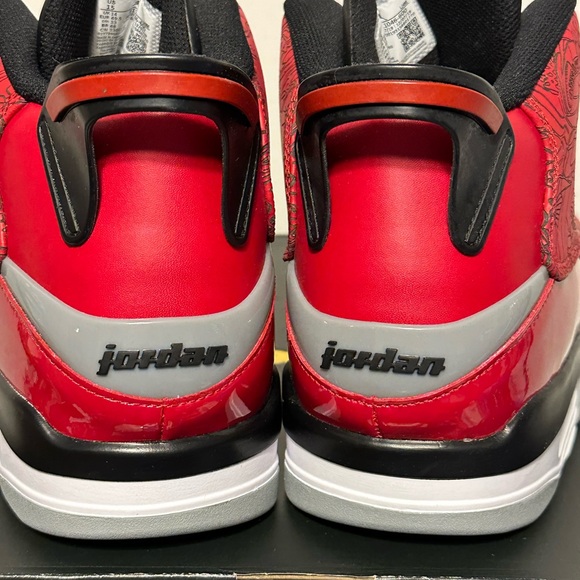 Jordan Red and Black Athletic Shoes
